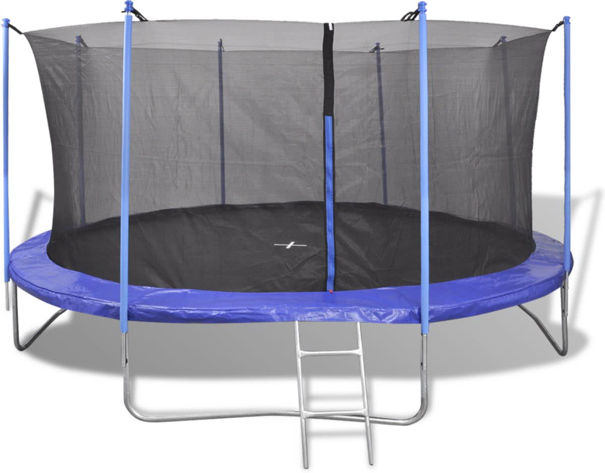 vidaXL Trampolineset 5-delig 3,66 m