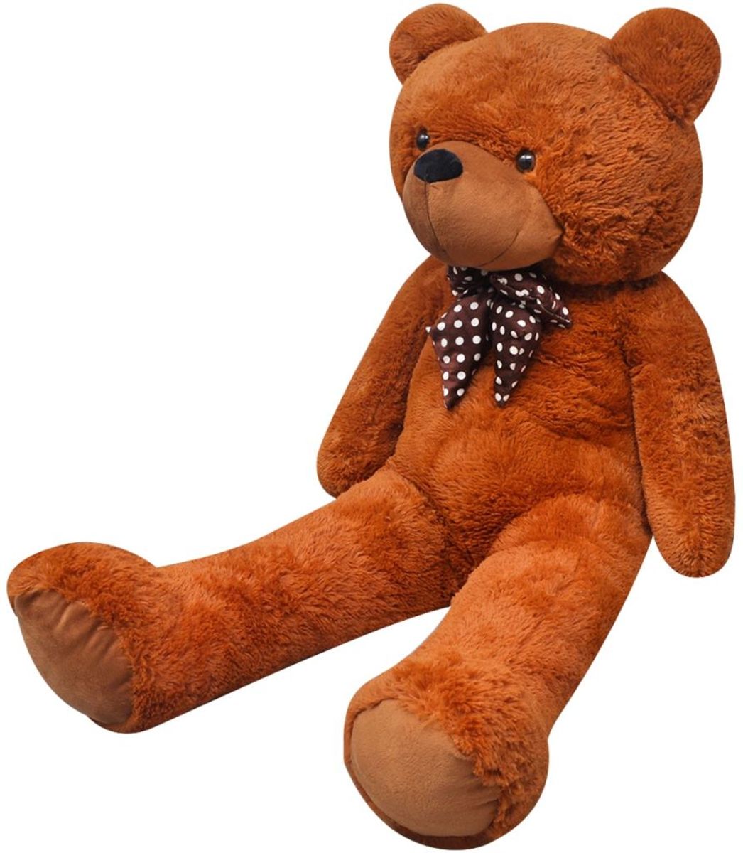 vidaXL Zachte pluche teddybeer XXL bruin 175 cm