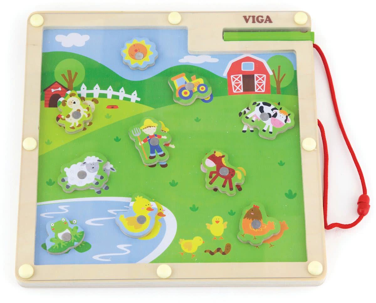 Viga Toys - Magnetisch Bordspel - Boerderij