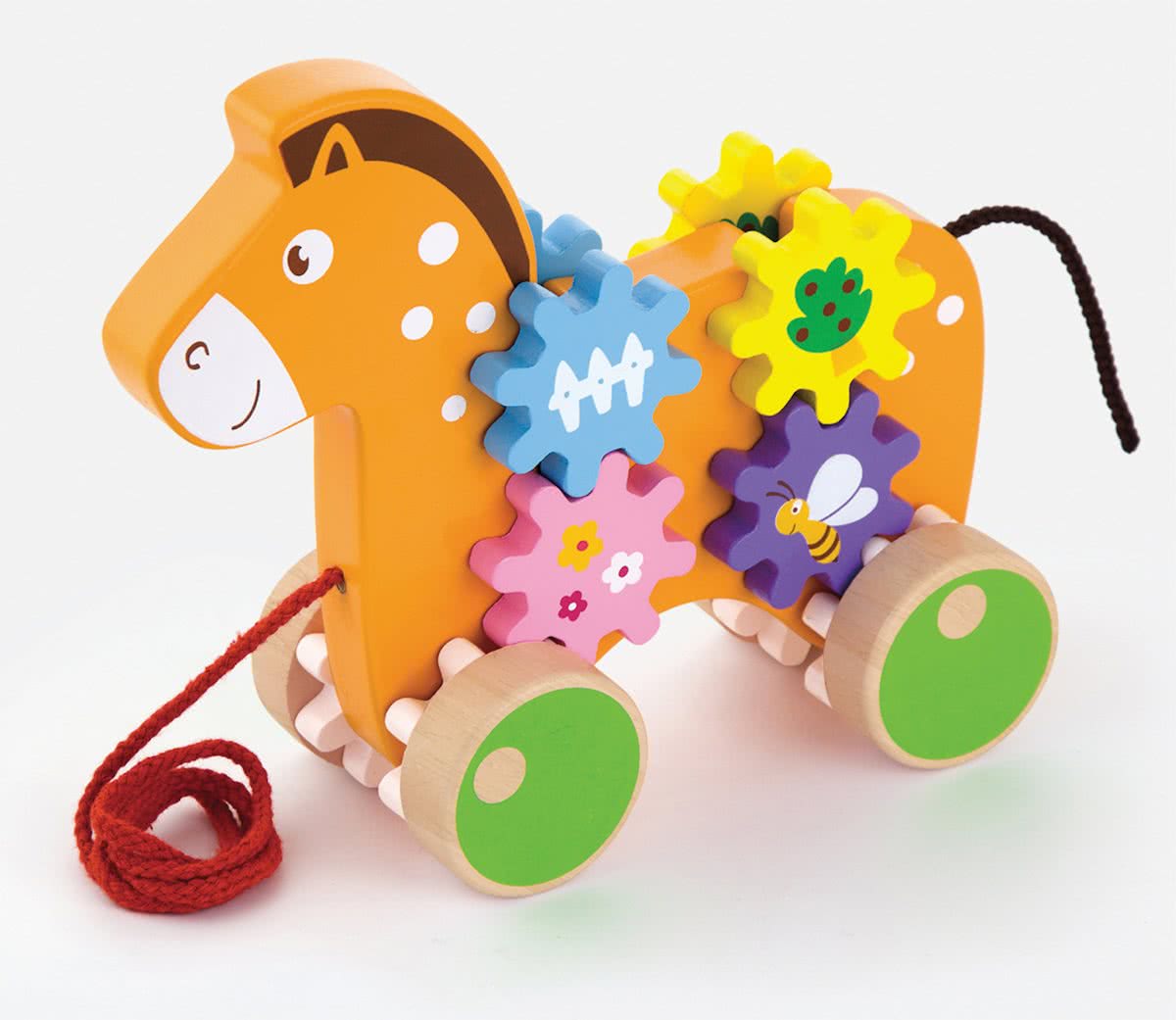 Viga Toys - Paard met Roterende Tandwielen