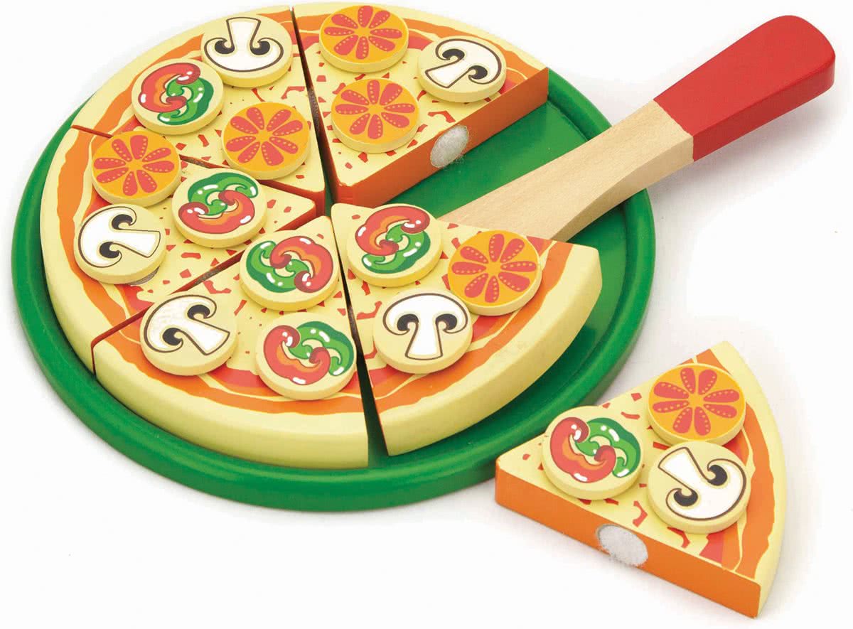 Viga Toys - Speelgoed Snijset - Pizza Vegetarisch