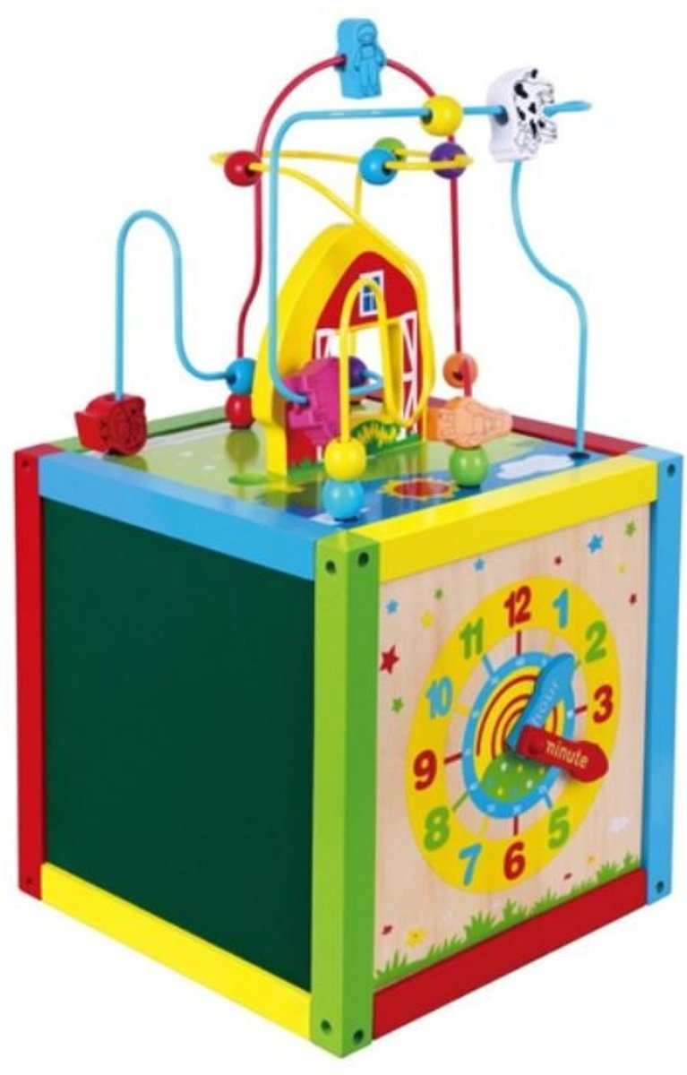 Viga Toys Activiteitenkubus 30 X 30 X 55 Cm