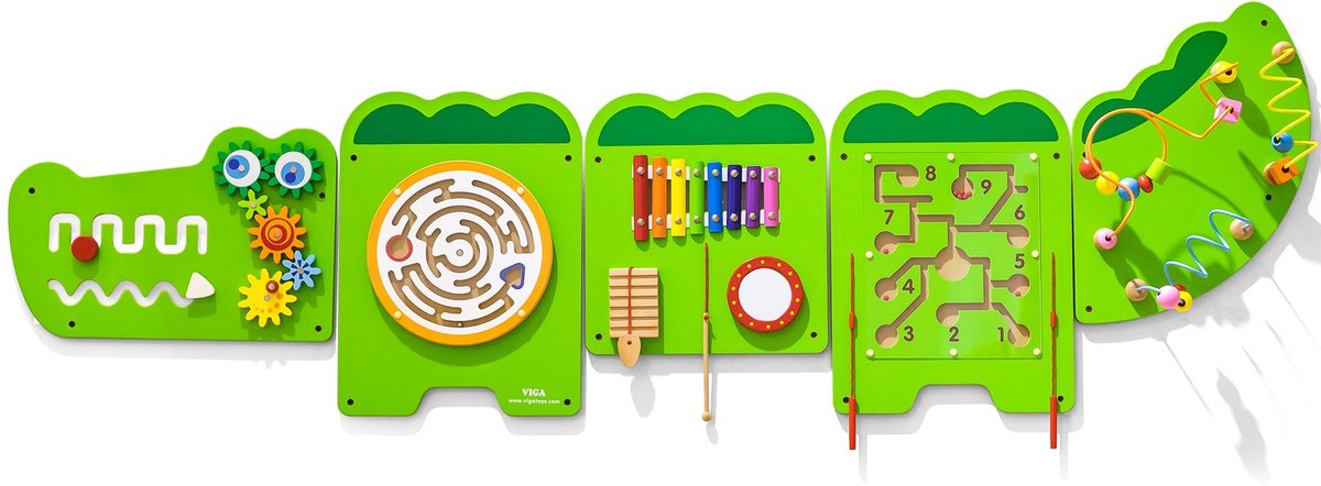 Viga Toys® Wandspel - krokodil.