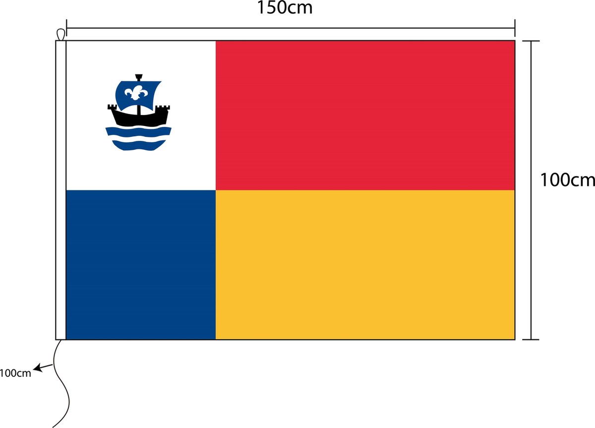 Vlag van Almere 100x 150cm