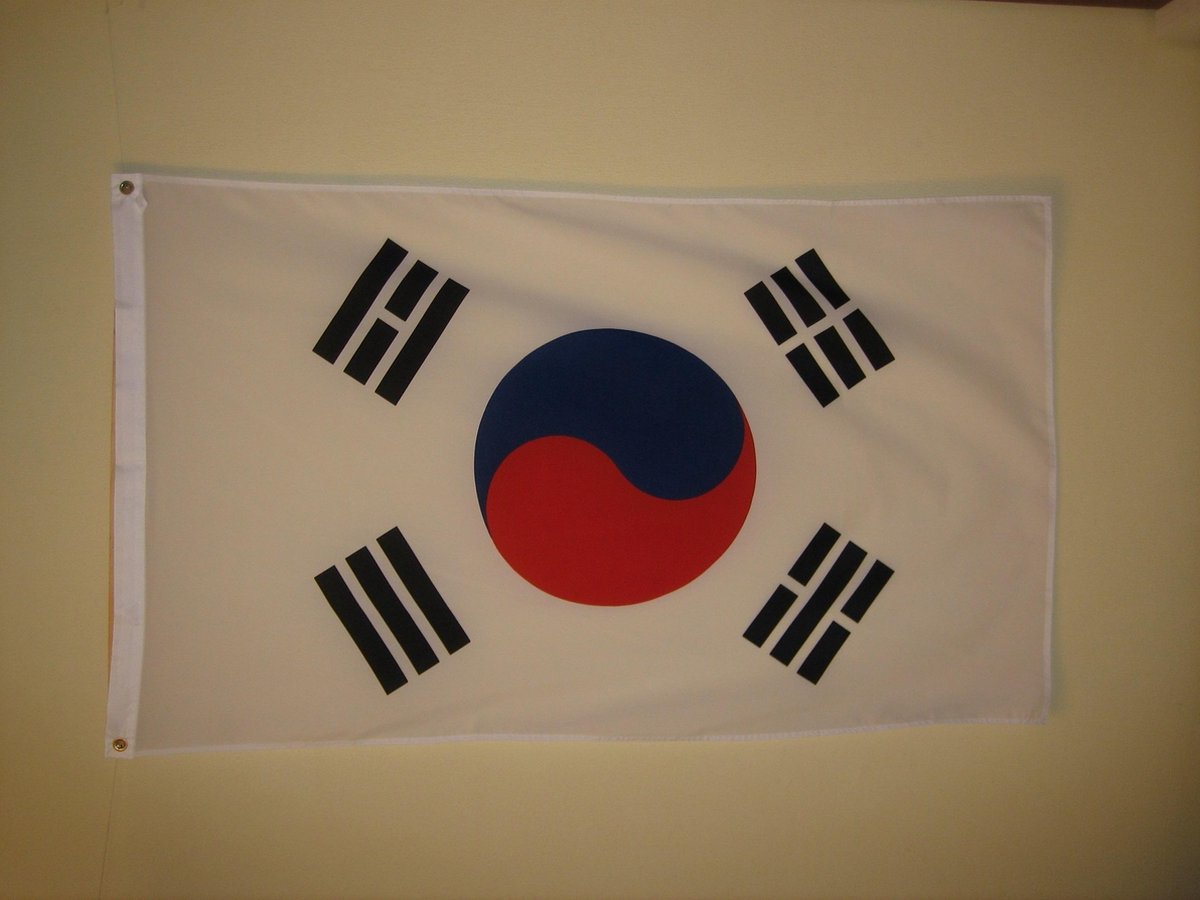 Zuid Koreaanse vlag van Zuid Korea 90 x 150 cm