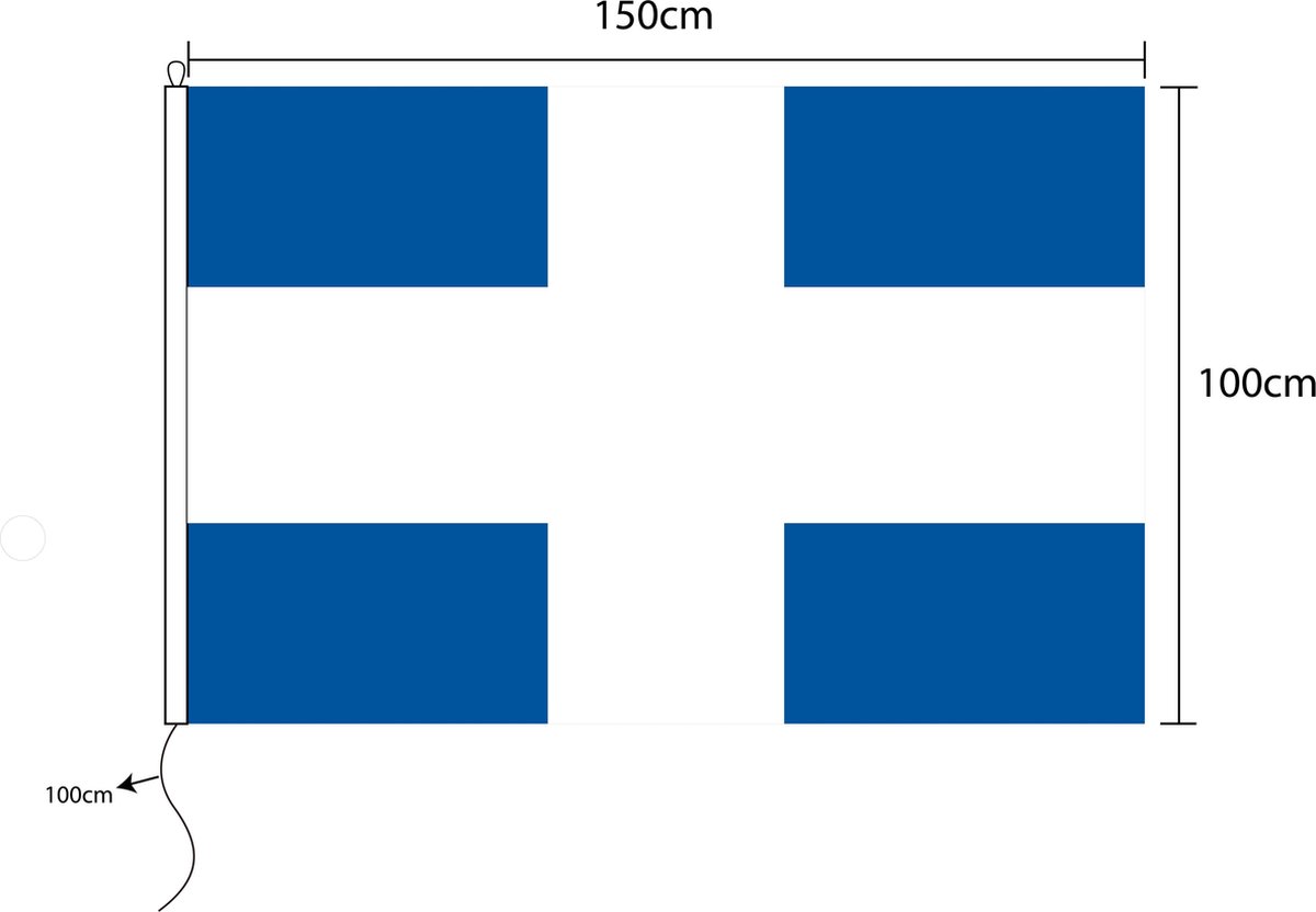 Zwolse vlag van Zwolle 100x 150cm