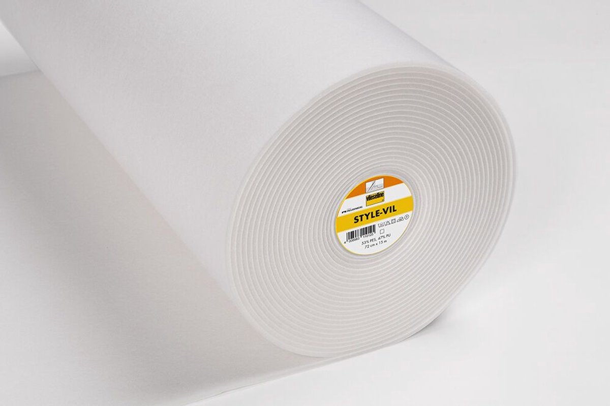 Vlieseline Fournituren - versteviging en tussenvoeringen - Style-Vil White - Fournituren elastieken band - Wit - 1 meter