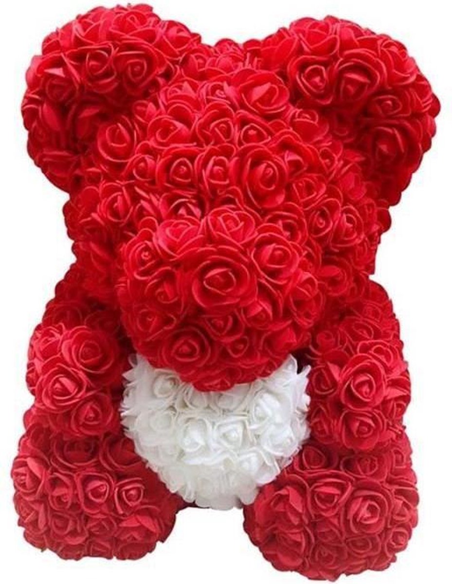 walixpro- Knuffelbeer -Roses Bear liefdes Beertje Valentine Day - Kunstmatige roze beer, teddybeer teddybeer cadeau voor Valentijnsdag huwelijksverjaardag