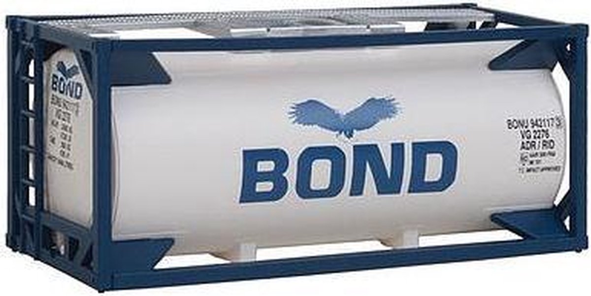 Walthers - 20 Tankcontainer BOND - modelbouwsets, hobbybouwspeelgoed voor kinderen, modelverf en accessoires