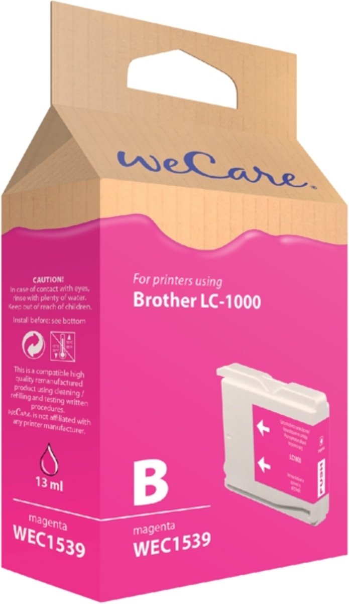 Inkcartridge wecare bro lc-1000 rood