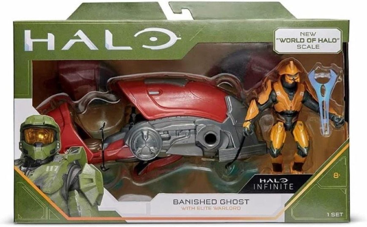 Halo Infinite Action Figure - Elite Warlord with Banished Ghost