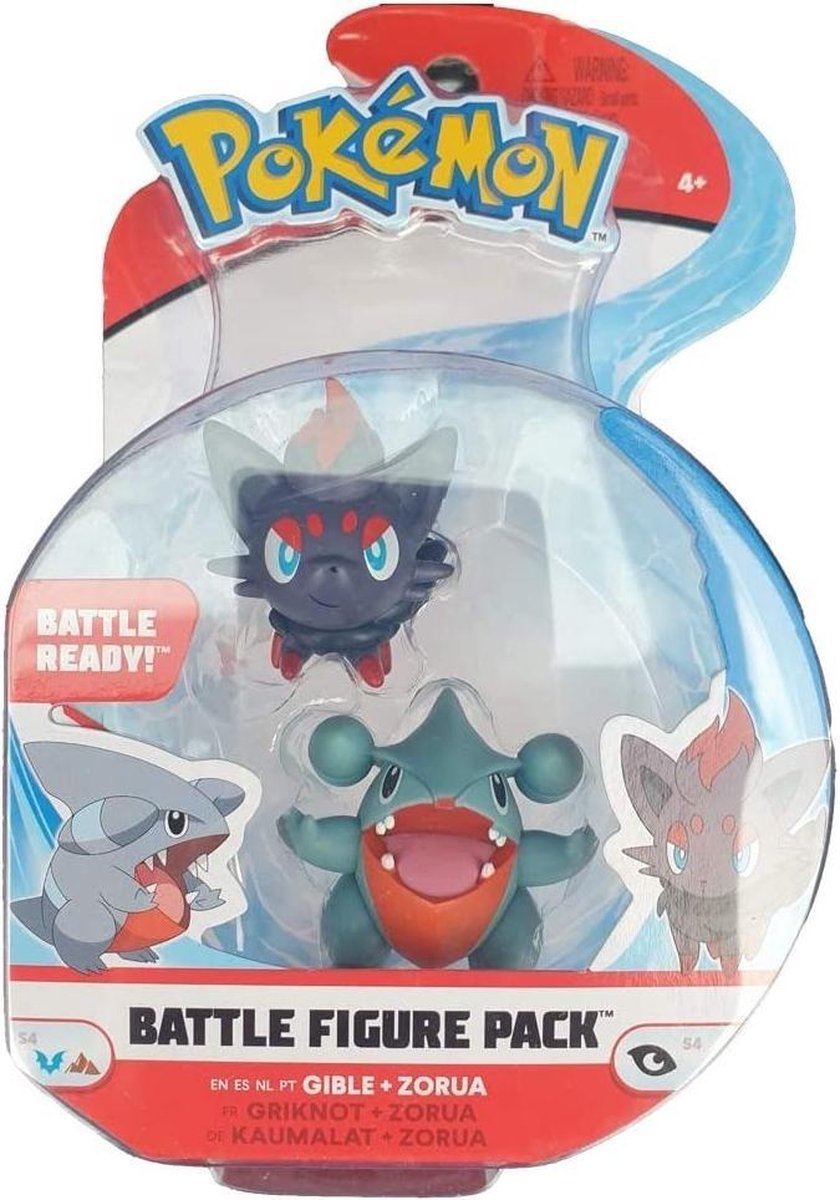 Pokemon Battle Figure Pack - Gible & Zorua