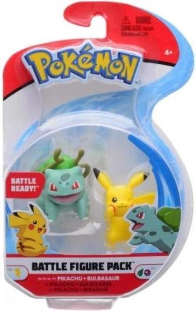 Pokemon Battle Figure Pack - Pikachu & Bulbasaur