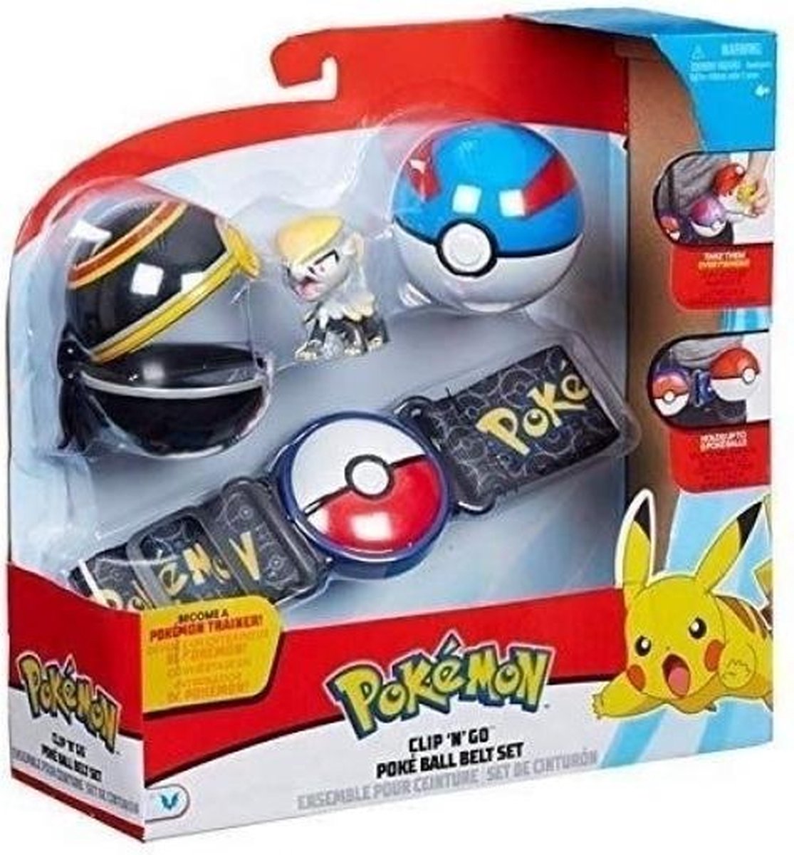 Pokemon Clip N Go Poke Ball Belt (Jangmo-o + Luxury Ball & Great Ball)