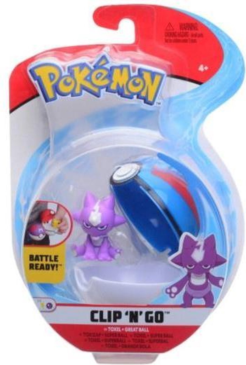 Pokemon Figure - Toxel + Great Ball (Clip n Go)