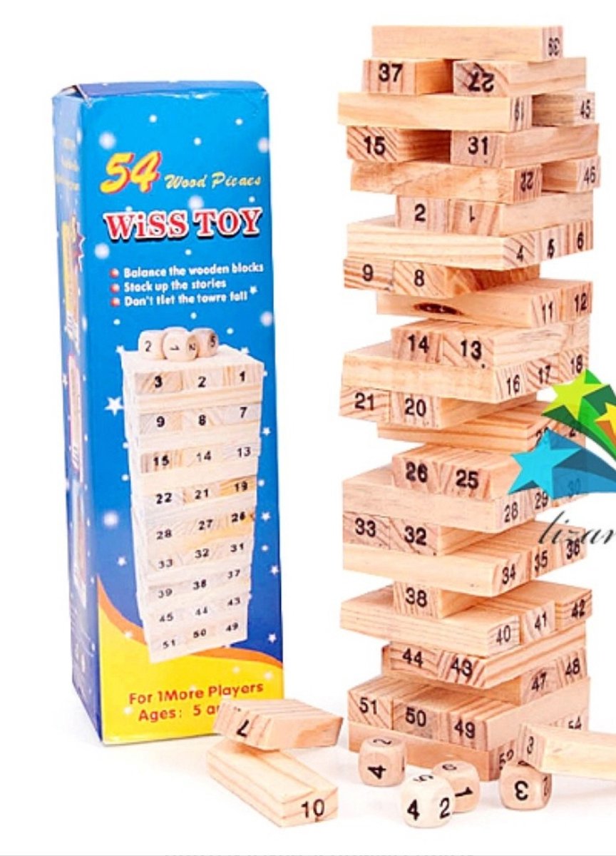 Jenga 3 in 1 - actiespel - jenga - jenga spel