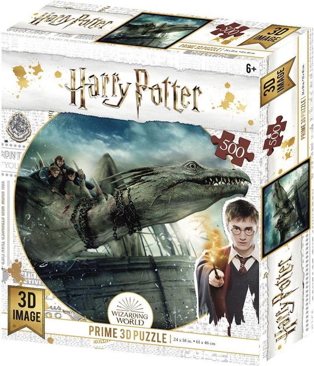 HARRY POTTER - Dragon - Lenticular Puzzle 3D 500P 61x46cm