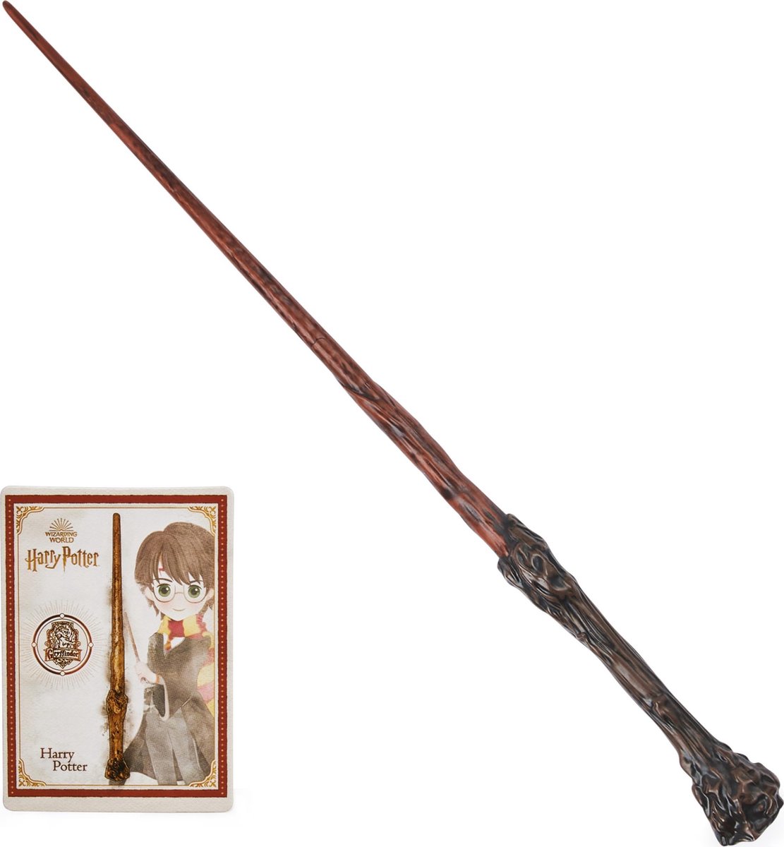 Wizarding World Harry Potter - Authentieke Harry Potter Toverstaf met spellkaart - 30 cm