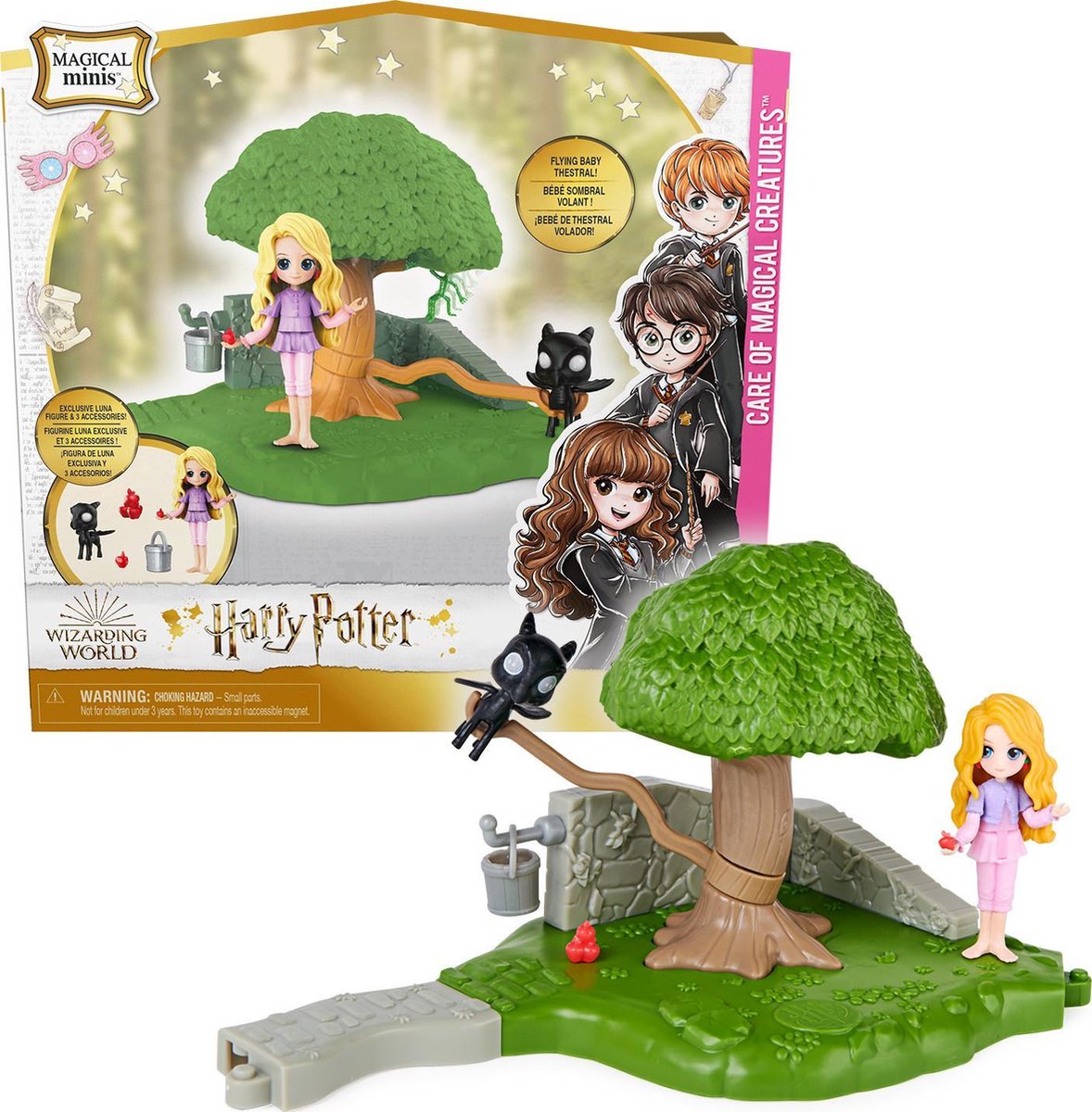 Wizarding World Harry Potter Magical Minis - Care of Magical Creatures-speelset met Loena-actiefiguur