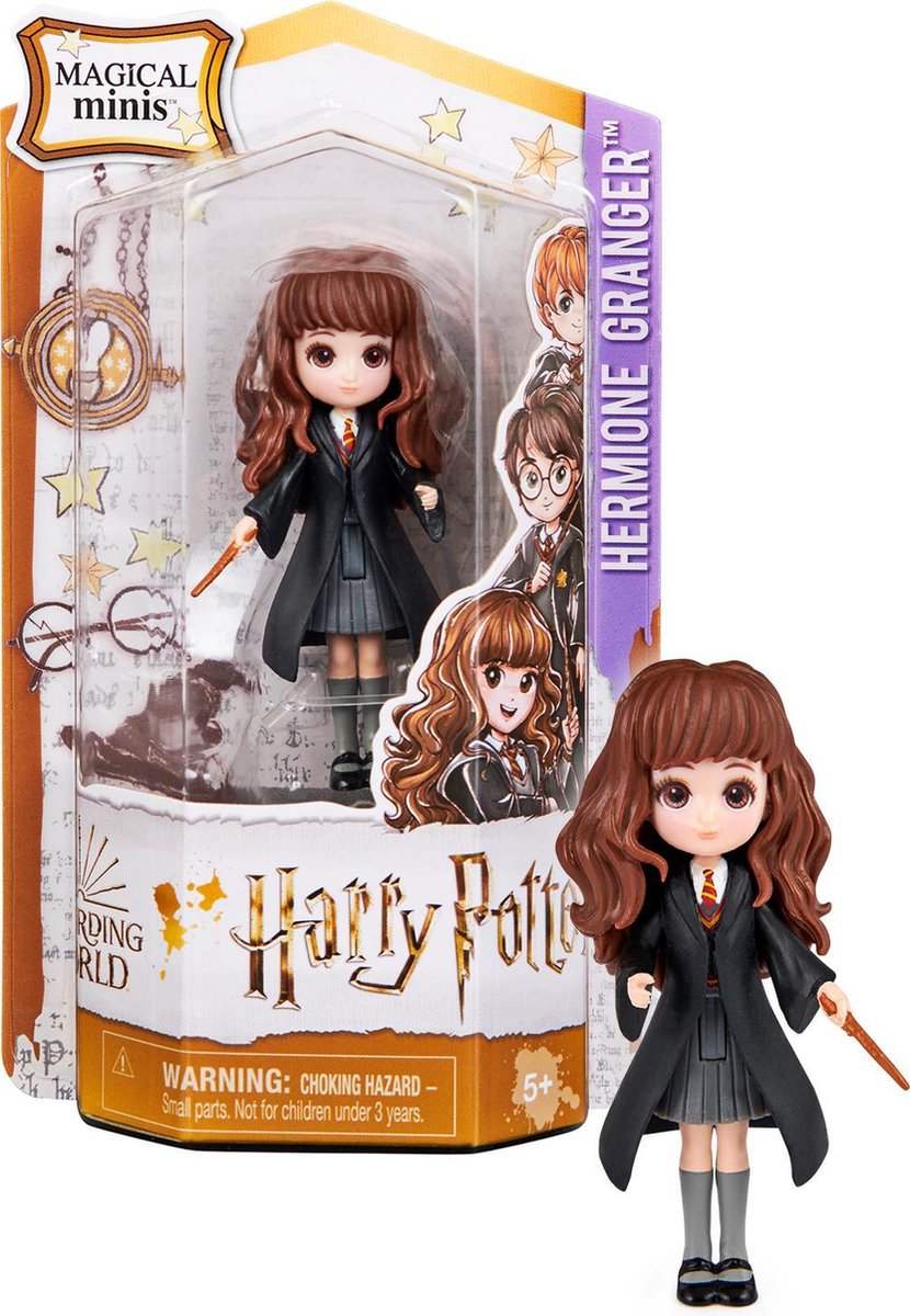 Wizarding World Harry Potter Magical Minis - Hermelien Griffel-actiefiguur - 7,5 cm