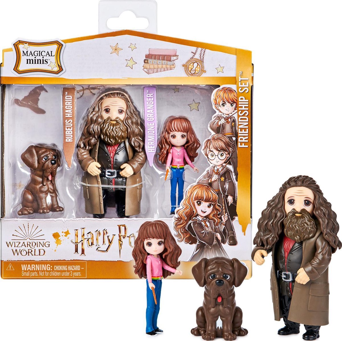 Wizarding World Harry Potter Magical Minis - Hermelien en Hagrid Vriendschap Set - Actiefiguren