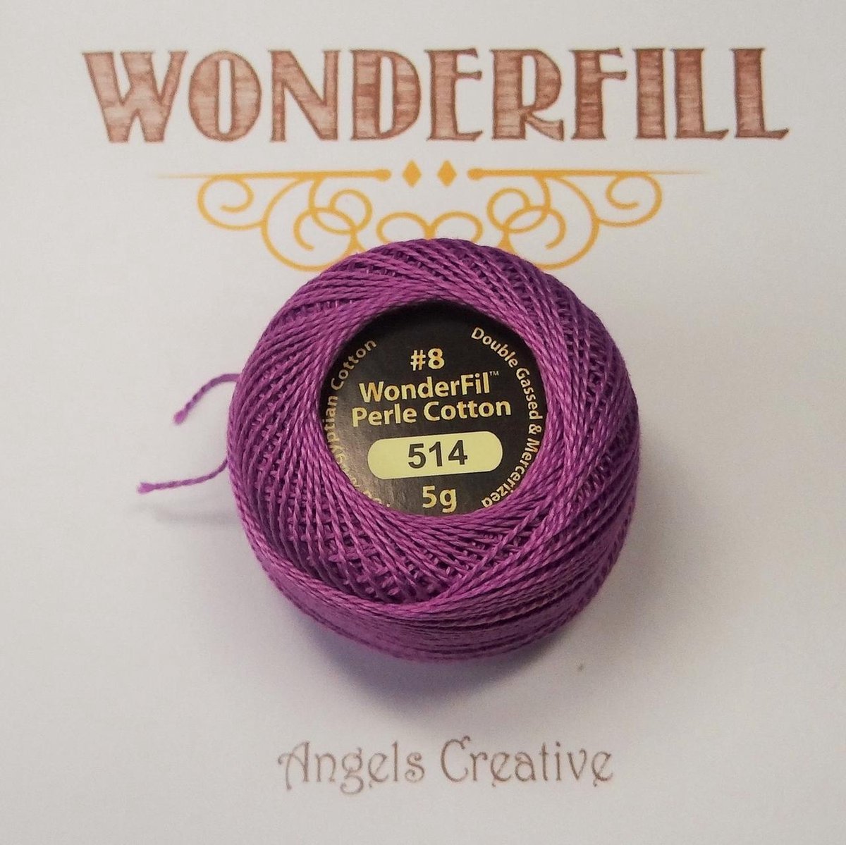 Wonderfill Eleganza No8 Pearl cotton, paars