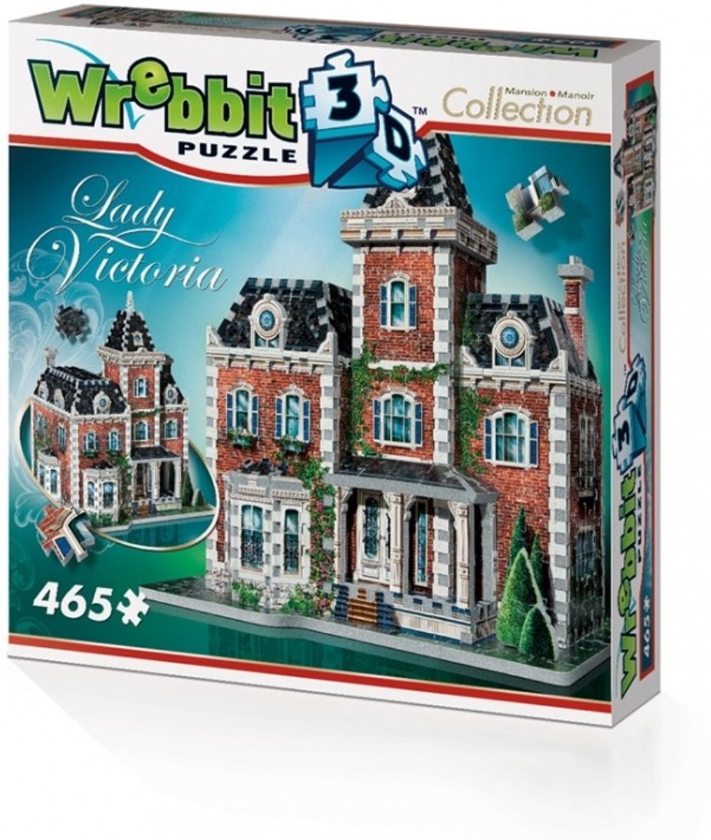 Wrebbit 3D Puzzel - Victorian Cottage - 465 stukjes