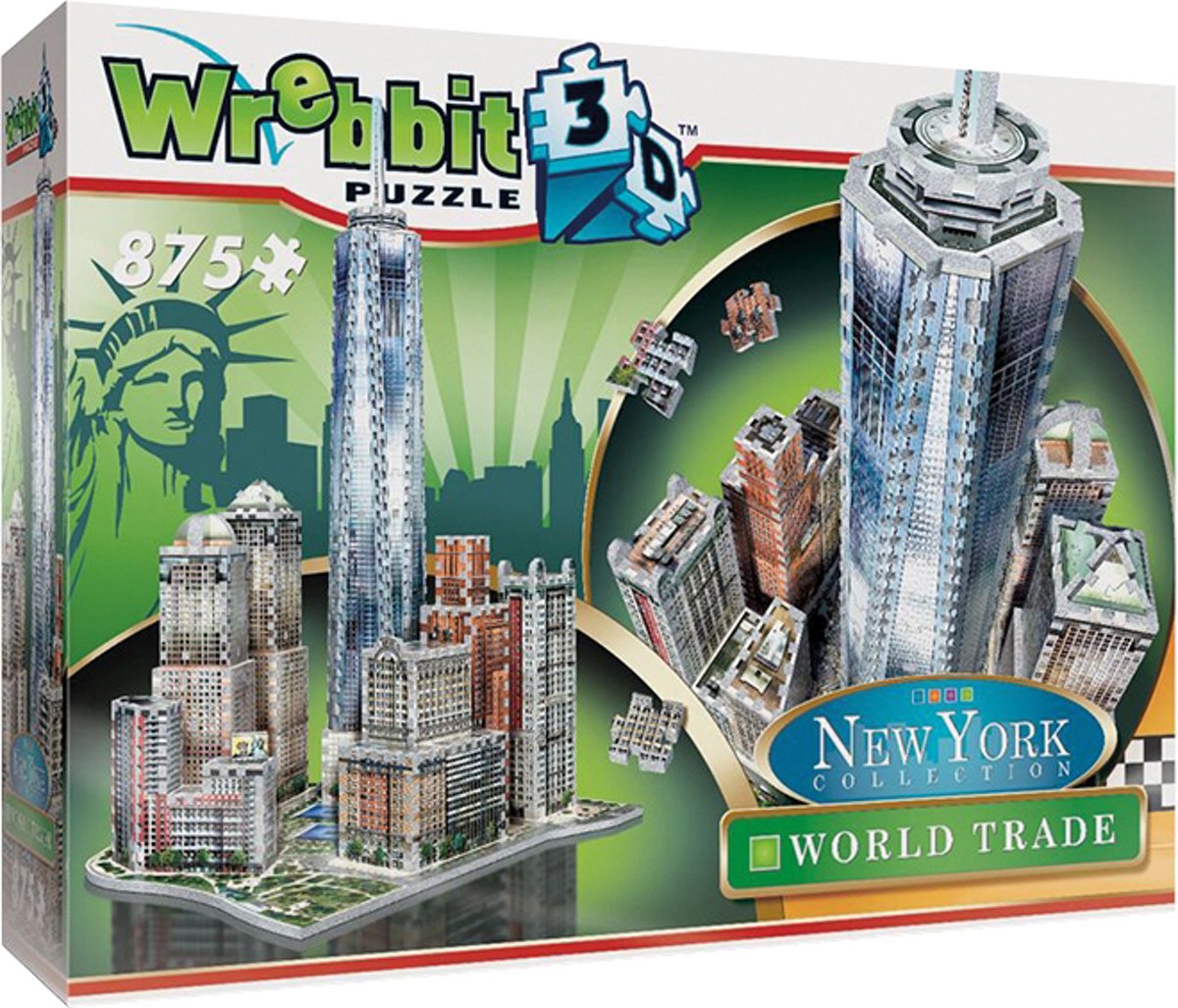 Wrebbit 3D Puzzle - New York World Trade 875 stukjes