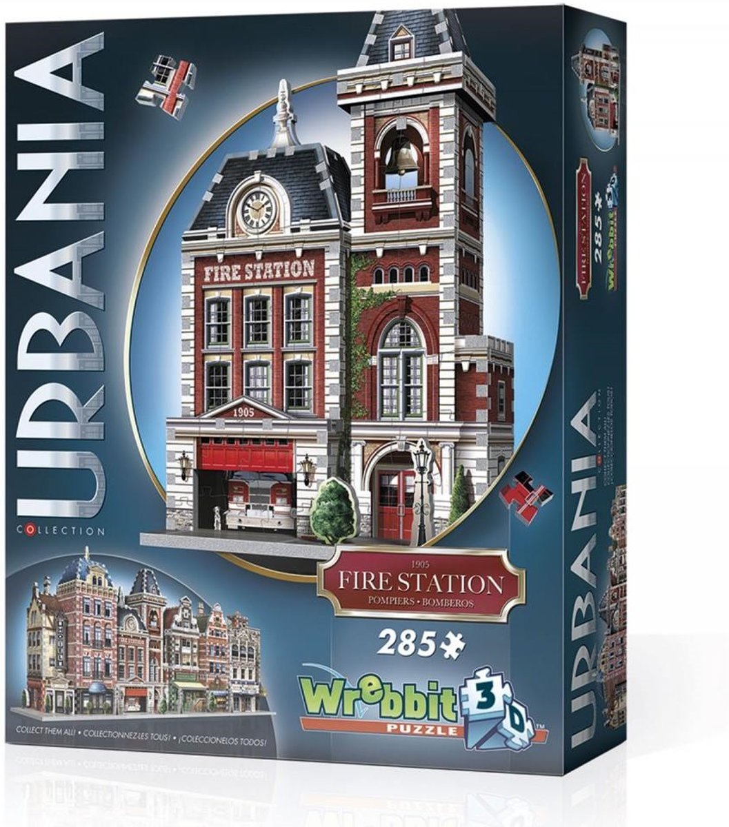 Wrebbit 3D Urbania Fire Station 285 stukjes