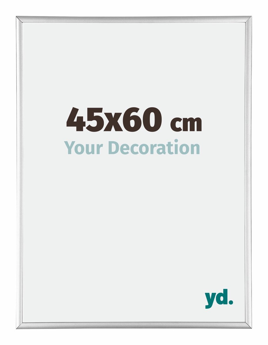 Your Decoration - Puzzellijst 45x60 cm - Zilver Hoogglans - Puzzellijst 500-1000 stukjes - Aluminium Fotolijst - Kent