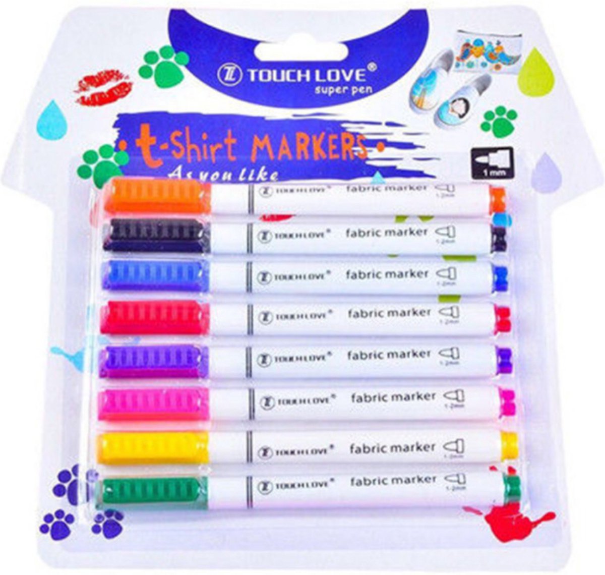 textielstiften - textiel markers - stiften voor textiel - knutselspullen - textielstiften voor kinderen