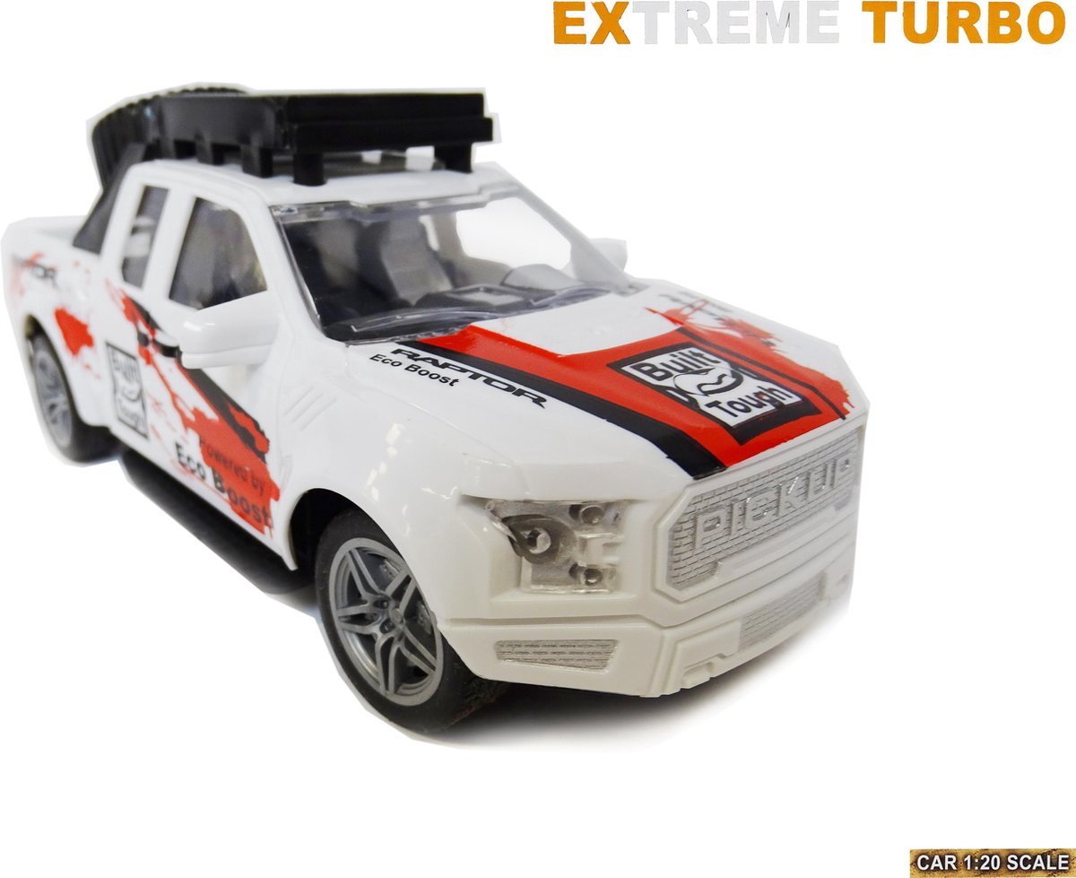 rc auto Rc Extreme Turbo race auto 1:20 - radiografisch bestuurbare auto - 19 CM wit