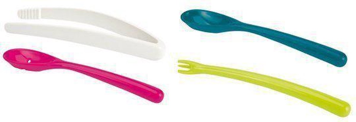 Zak!Designs Tines Snacktools - Assorti - Set van 4 stuks