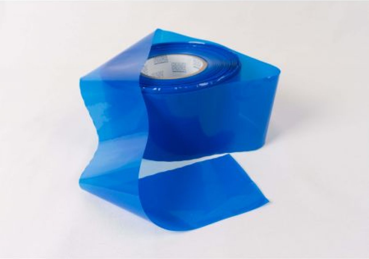 Blauw Afzetlint 75mm x 250mtr. (027.0040)