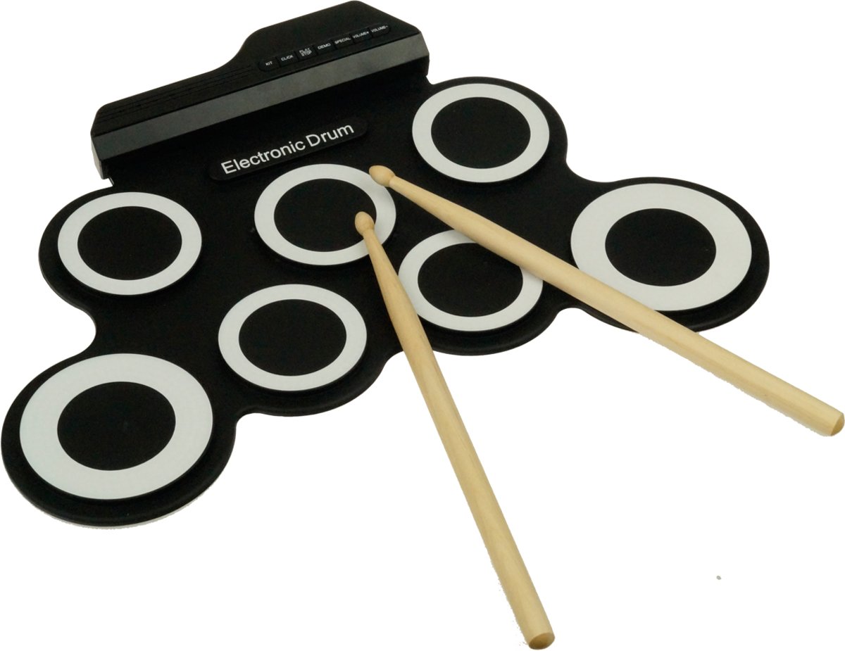 Áengus Elektronische Drumpads – USB Drumpad met pedalen voor Kickdrum en Hihat