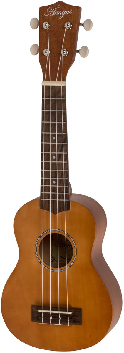 Áengus Sopraan Ukelele / Ukulele - Houtkleur