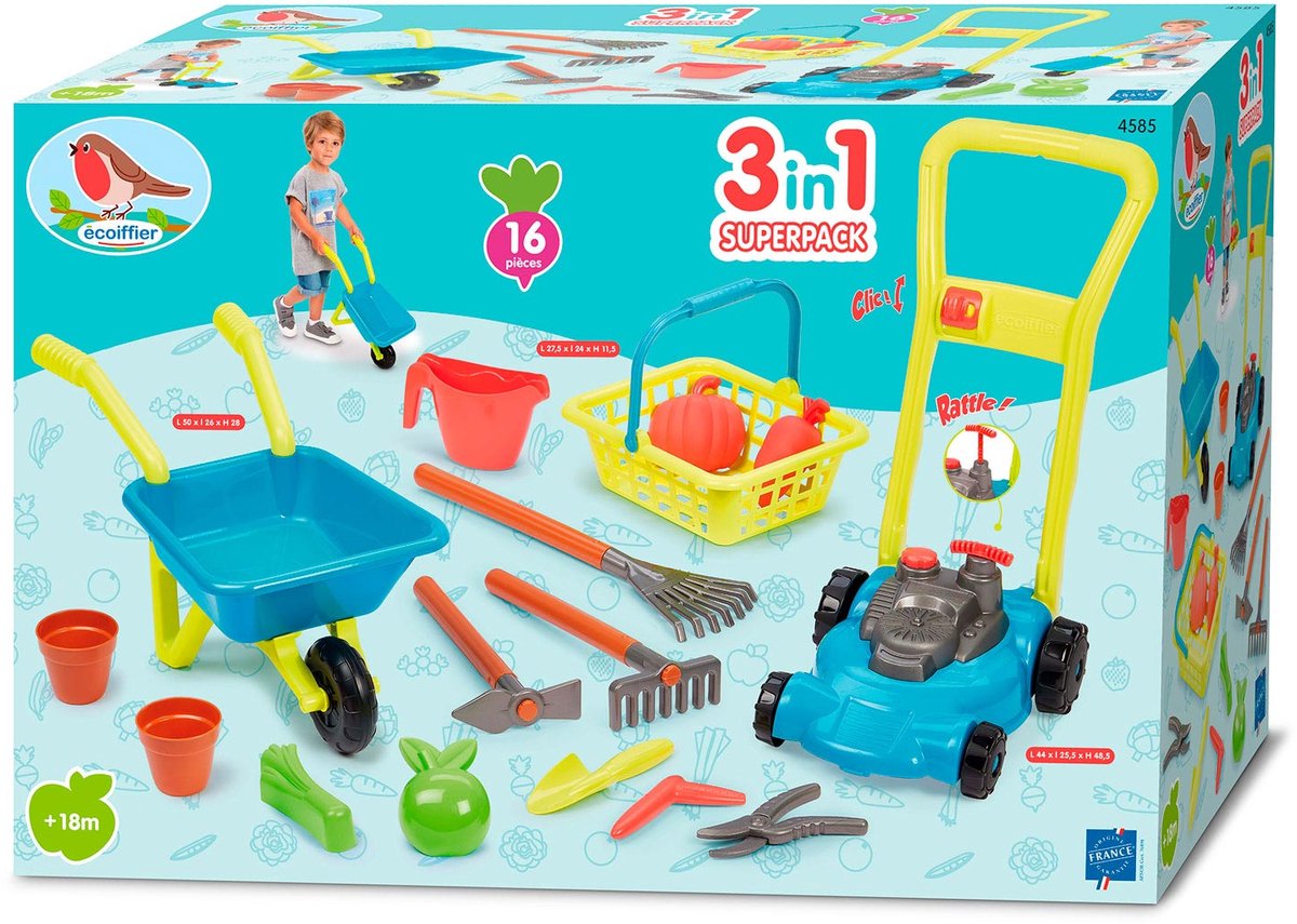 Ecoiffier 3in1 Tuinset