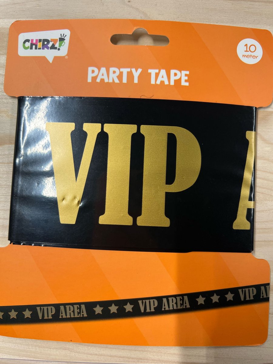 Afzetlint VIP ARENA 10 meter -   festival evenement gala Hollywood thema feest - Markeer afzetlint Vip-Lounge 10 meter - Feestartikelen/versieringen