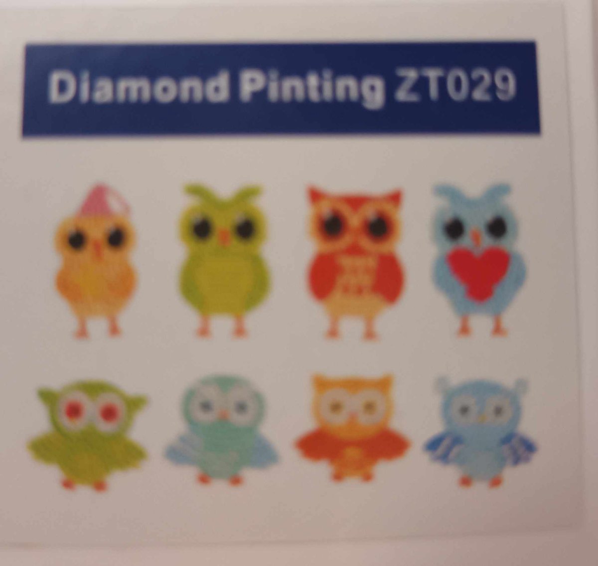 Diamond painting - stickers om zelf te beplakken - Gekke Uilen