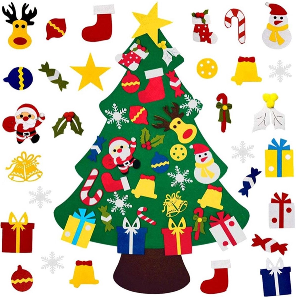  en kerstboom voor kinderen incl 30 accessoires - 100cm - Mini kerstboom - Kerstversiering